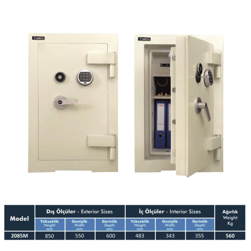 2085M KE Mega Model Çelik Kasa